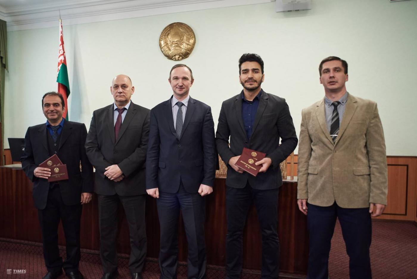 Поздравление ректора кандидатов наук из Ирана